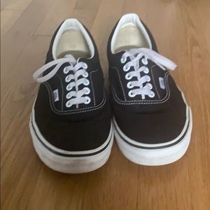 Black and white vans